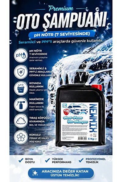 NEWMİX Cilalı Snow Foam Oto Şampuanı 5 Kg