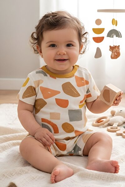 Baby Fou Short Sleeve Barbatöz Jumpsuit