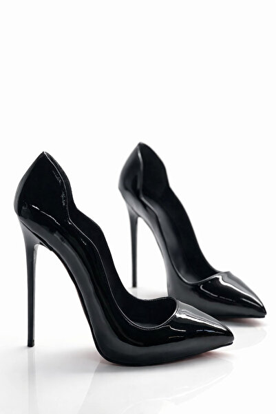 Num40S Love Siyah Rugan Gizli Platformlu Stiletto Özel Ve Büyük Numara Yüksek...