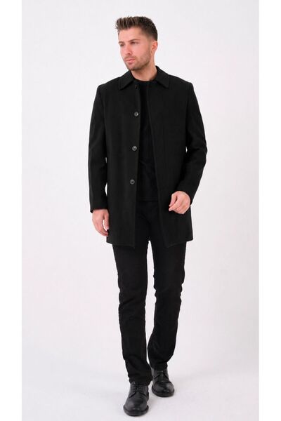 RUVEN TEKSTİL Κλασικό πουκάμισο με γιακά πάνω από το γόνατο Kaşe KabaN