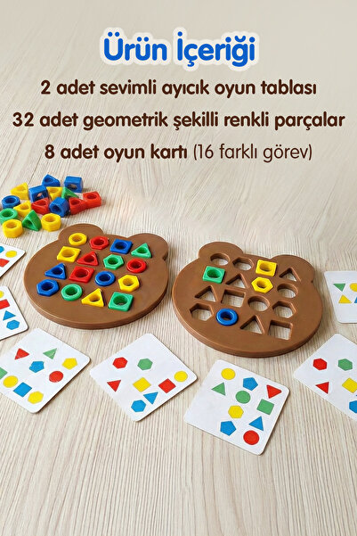 BubbyPlay Ayıcık Geometrik Şekil Oyuncak