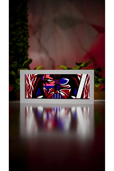Jade Produck Darth Vader - LED Işıklı Dekoratif Light Box (Star Wars Tasarım)
