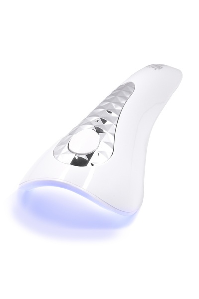 LUXORISE Επαγγελματική λάμπα νυχιών UV LED Elite με μπαταρία LUXORISE, ασημί