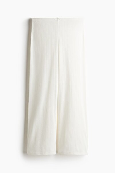 H&M Delik Desenli Jarse Pantolon