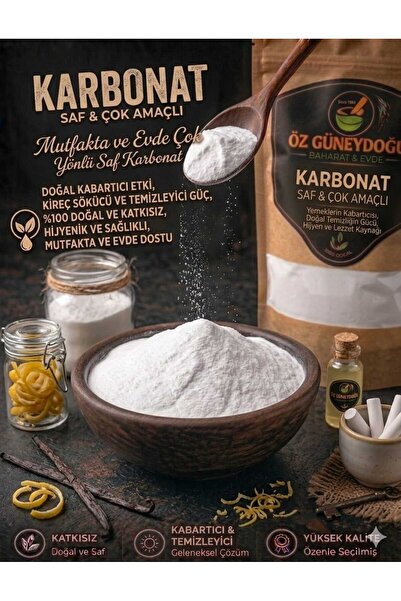 Karbonat 500 Gr | %100 Saf, Gıda Tipi ve Katkısız (Mutfak Kullanımı ve Kabartıcı)