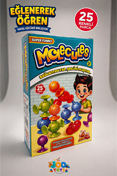 ANT TOYS Vakum Molekül 25 Parça Yapı Taşları Fidget Duyusal Eğitici Oyuncak S...