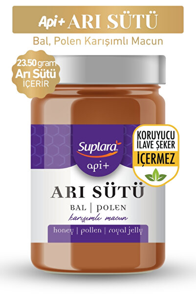 Suplara Api Plus Arı Sütü, Bal, Polen Karışımlı Macun 450 g.