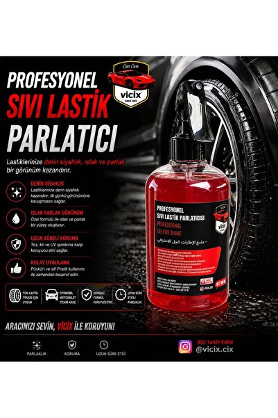 ROX KİMYA Sıvı Lastik Ve Plastik Parlatma 500ml 1 Adet