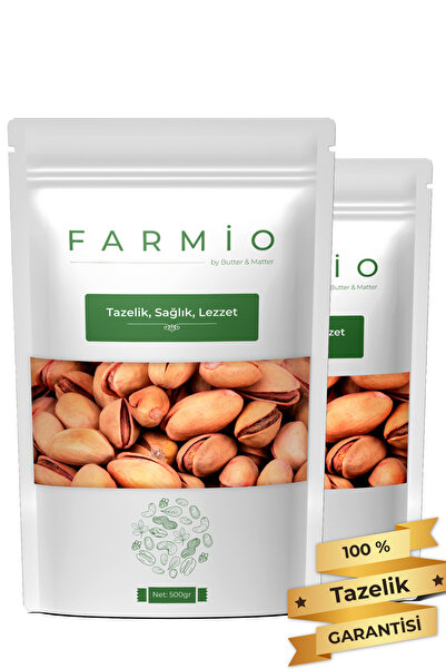 FARMİO Premium Siirt Fıstığı 1kg (2x500gr) – Kabuklu Kavrulmuş – Ana Çıtlak –...