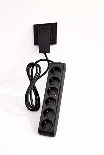Gündüz Elektromarket Ultra İnce Fişli Uzatma Kablosu 6’lı (7M)dar Alanlar İçi...