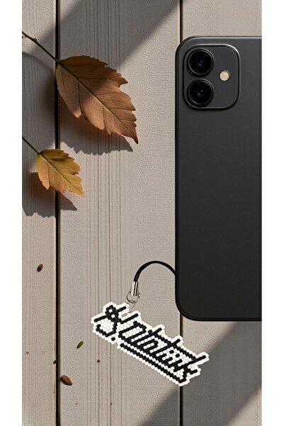 SEARD Miyuki Beads Handmade Ataturk Signature Phone Charm - Charm 1