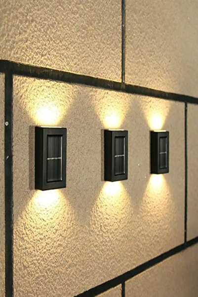 Benceal 2'li Set Solar Güneş Enerjili Dekoratif Duvar Merdiven Veranda Aplik ...
