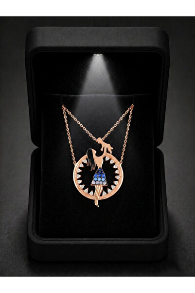 ÇEKİRDEK JEWELRY Anneler Günü Hediyesi Işıklı Hediye kutulu 925 Ayar Gümüş An...
