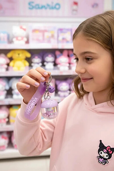 Miniso Sanrio Lisanslı Kuromi Çiçek Perisi Serisi LED Işıklı Sallantılı Figür...