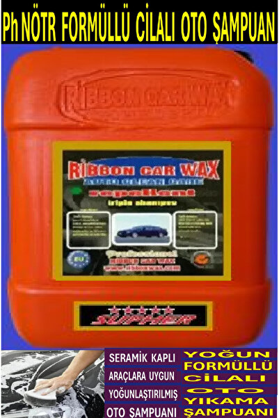 ribbonwax PH NÖTR FORMÜLLÜ CİLALI OTO YIKAMA ŞAMPUANI 5 KG RB REPERLENT