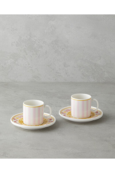 English Home Viora Bone Porselen 4 Parça 2 Kişilik Kahve Fincan Takımı 90 ml ...