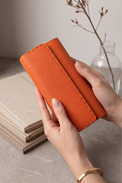 willpolo Genuine Calfskin Women's Wallet with Phone Compartment and Magnetic ...
