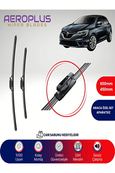 Aeroplus Renault Megane 4 2016-2021 Muz Silecek Takımı