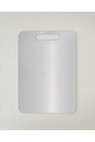 English Home Titan Cut Paslanmaz Çelik Kesme Tahtası 24x34 cm Gri