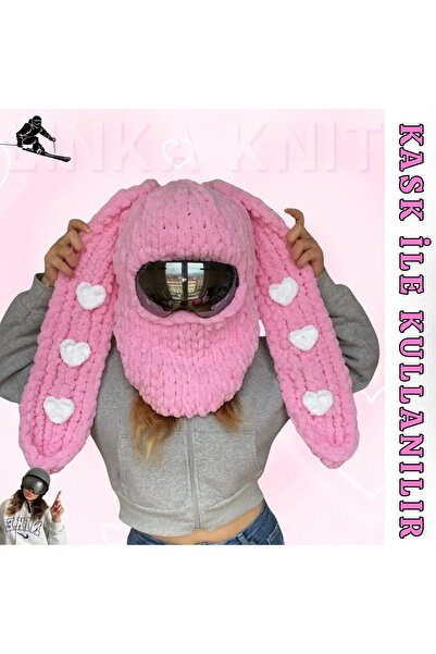 linka Big Rabbit With Heart Kayak Maskesi & Kayak kaskı koruyucusu, Kask kılı...