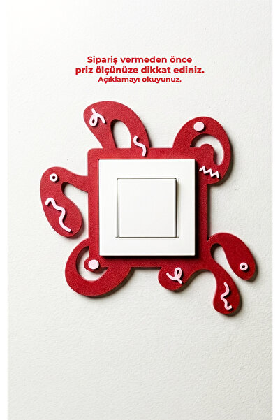 To Design Lab Cadru decorativ colorat pentru priză, cu model abstract
