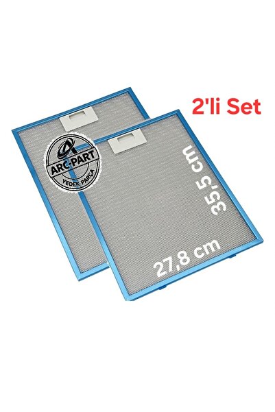 ARC-PART HOOVER HECH 616 X DAVLUMBAZ ALÜMİNYUM FİLTRE 27,8x35,5 cm - 2'Lİ SET