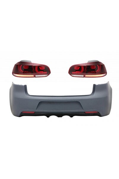 tuningset Bara Spate cu Stopuri Full LED compatibil cu VW Golf VI 2008-2013 R...