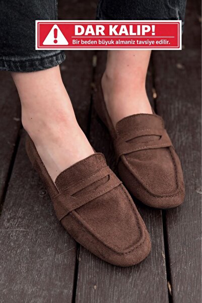 I Love Shoes Loafer de damă Orvino din piele intoarsa maro deschis