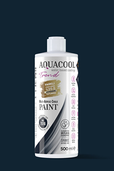 Aquacool Trend Su Bazlı Hibrit Kapı, Dolap, Fayans, Mobilya Boyası Ral 7016 A...