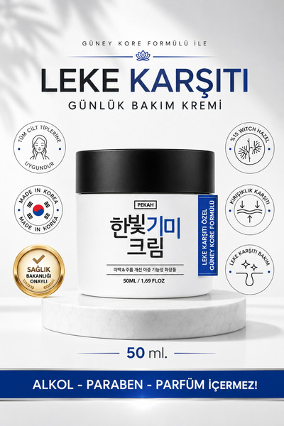PEKAH Leke Karşıtı & Cilt Tonu Eşitleyen Aydınlatıcı Hanbit Melasma Krem 50ml