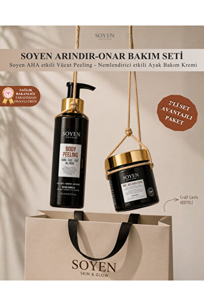 SOYEN Arındır-Onar Bakım Seti – AHA Etkili Vücut Peelingi (150 ML) & Ayak Bak...