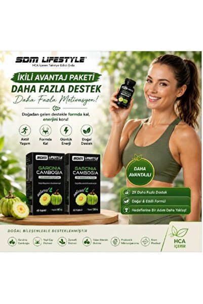 SDMLifeStyle Garcinia Cambogia, Yeşil Çay ve Bifidobacterium Lactis İkili Pak...
