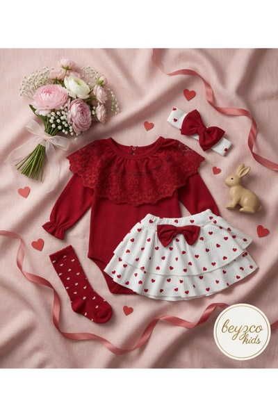 minicayzen Helena Heart Printed 4-Piece Set
