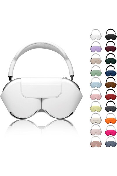 VEXORA GLOBAL AirPods Max ile Uyumlu Koruyucu Kılıf, PU Deri, Mıknatıslı Kapa...