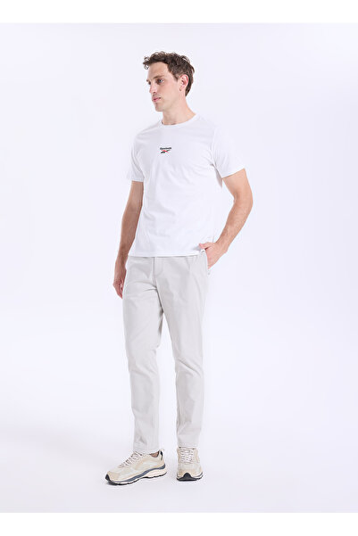 Reebok LC 6191 NEW ID REG II SL TEE Beyaz Yuvarlak Regular Fit Düz Erkek T-Shirt