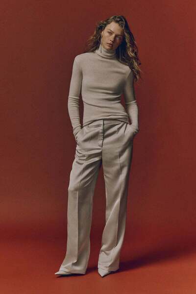 H&M High-waisted tailored trousers