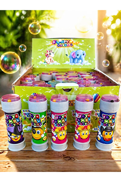 Minikoo Kids Üfle Balon Yap Köpüklü Üflemeli Baloncuk Yapan Oyuncak (10 Adet)