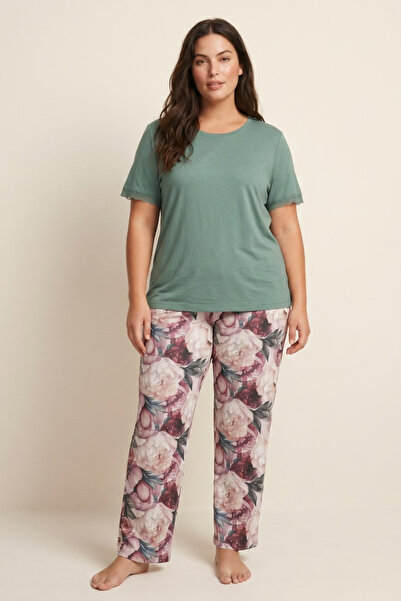 Siyah İnci Γυναικεία Πιτζάμα Plus Size "Siyah Inci" SALMA