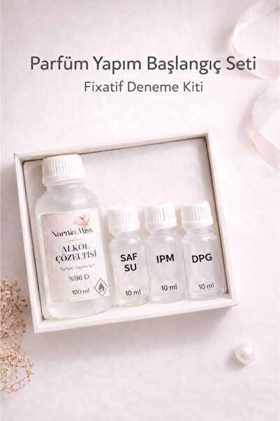 narniamiss Kalıcı, Alkol Kokusuz Parfüm Yapım Seti +96 D Alkol & Fixatif Seti...
