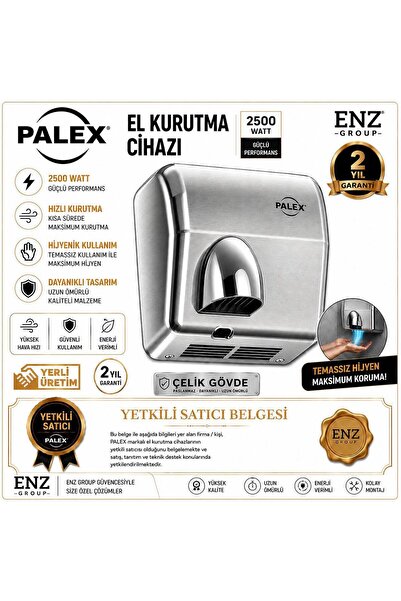Palex Fotoselli El Kurutma Makinası 2500w Çelik Gövde Yerli Üretim