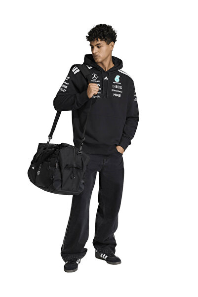 adidas KF0166 MER DR HOOD M Siyah Kapüşonlu Baskılı Erkek Sweatshirt