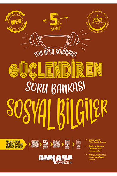 Ankara Yayıncılık 5.Sınıf Sosyal Bilgiler Yeni Nesil Sorularla Güçlendiren So...