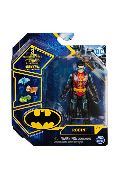 Batman Figurină Robin cu costum tehnic, articulată la 10 cm și cu 3 accesorii...