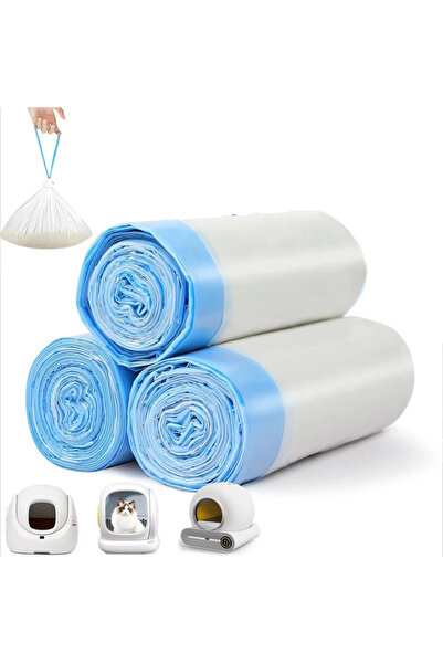 Choice 3 roll 45count cat Litter Bags for Automatic Litter Box Extra-Thick Ca...