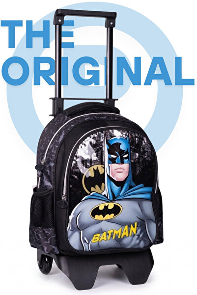 Batman حقيبة ظهر مدرسية مرخصة للأولاد - حقيبة ظهر بمقصورة للأجهزة اللوحية وشر...