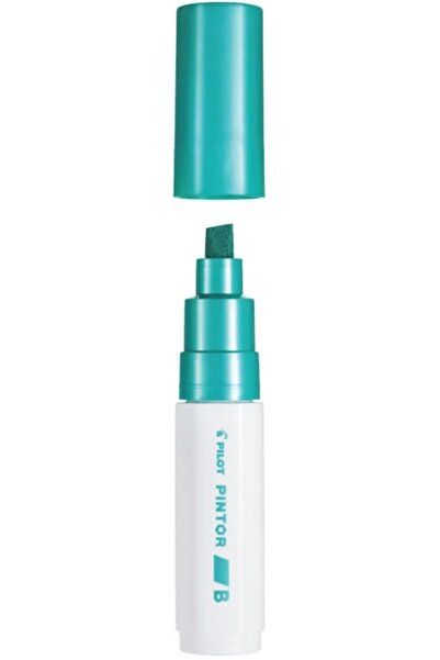 Pilot Marker cu vopsea metalizată, vârf teșit B 8 mm, verde