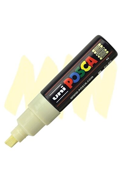 Uni Posca Posca PC-8K Marker, 8 mm chisel tip, ivory