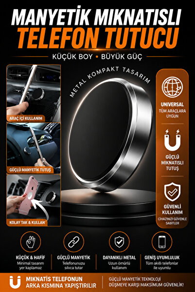 nextbuy Universal Manyetik Mıknatıslı Mini Telefon Tutucu Ev-Ofis Araç İçi To...