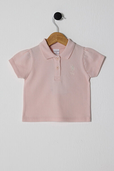 U.S. Polo Assn. Kız Bebek Pudra Tişört