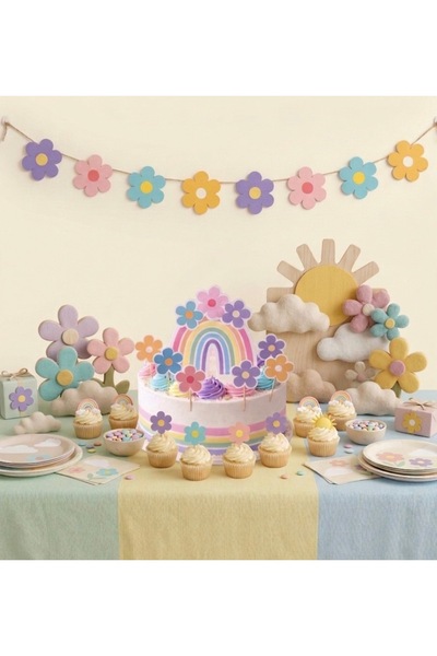 by belis design Doğum Günü Pasta Süsü, Duvar Flama-Banner Süsü, Cupcake Süsü ...